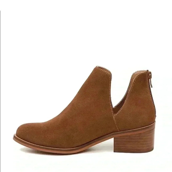New Steve Madden Raisie Ankle Booties Suede Leather 8.5 - Picture 2 of 11